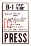 Original B-1 Flight