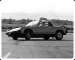 Me on slalom course in my 914 Porsche