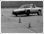 Slalom course at McMahan's Furniture parking lot in Lancaster, CA